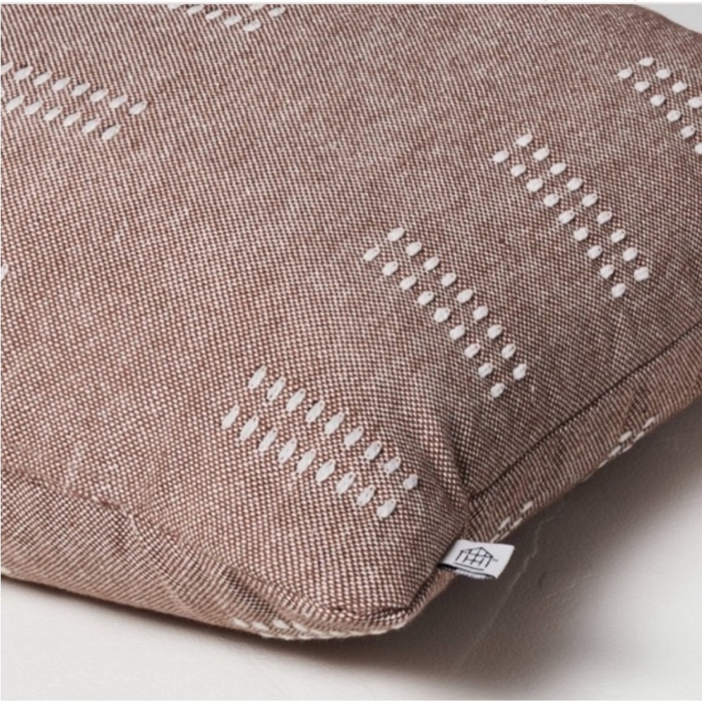Hearth & Hand Decorative Pillow in Rust and White - Picture 7 of 9